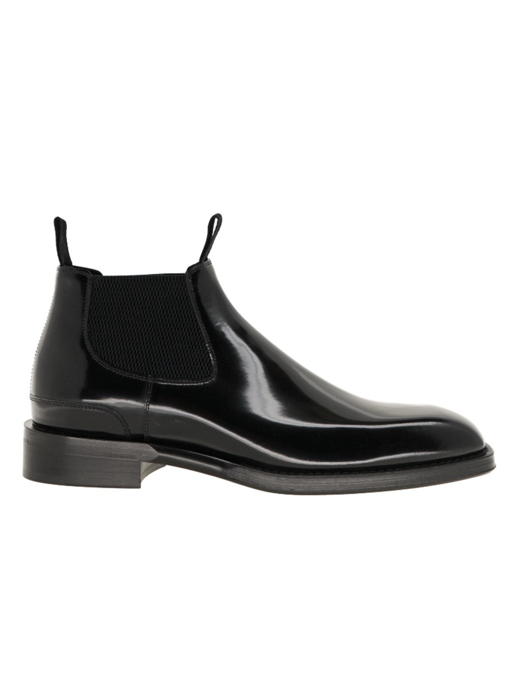 Burberry Bloomsbury Chelsea Boots Black Leather Size 43 New